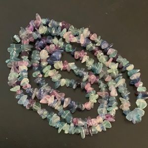 Fluorite Beaded Necklace 17”